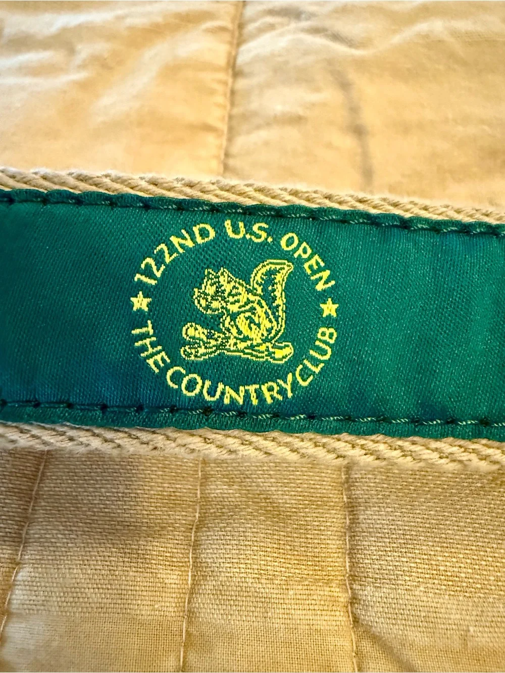 YRI 122nd U.S. Open at The Country Club Golf Belt Horween Chromexcel Leather